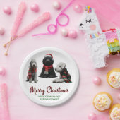 Merry Kersthonden Papieren Bordje (Feest)