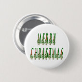Merry Kerstkaarle Font Ronde Button 5,7 Cm (Voorkant /achterkant)