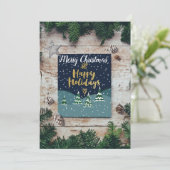 Merry kerstkaart (Staand voorkant)