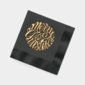Merry Kerstkalligrafie Folie Servetten (Links)