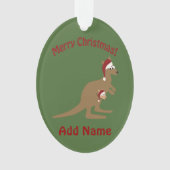 Merry Kerstkerkangaroos Ornament (voorkant)