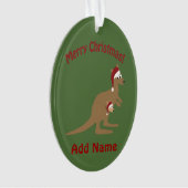 Merry Kerstkerkangaroos Ornament (voorkant)