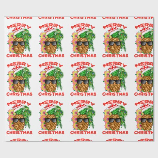 Merry Kerstkerstkerstkerstkerstananapple Cadeaupapier (Vlak)