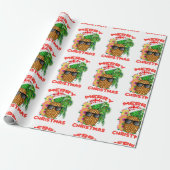Merry Kerstkerstkerstkerstkerstananapple Cadeaupapier (Uitgerold)