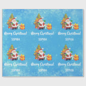 Merry kerstkerstkerstkerstkerstkerstkerstbomen — G Cadeaupapier (Vlak)