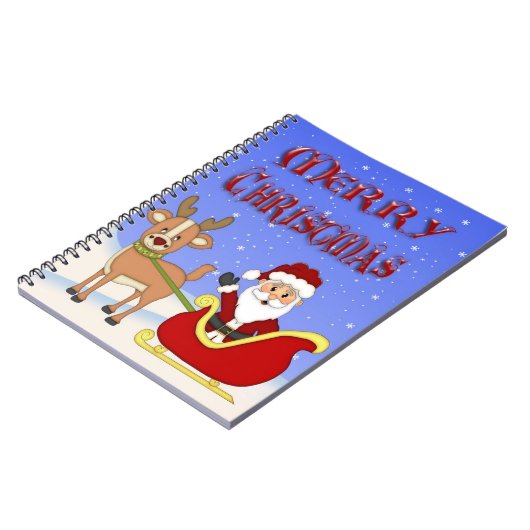 Merry kerstkerstkerstkerstkerstkerstkerstkerstlapt notitieboek (Linkerzijde)