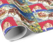 Merry kerstkerstkerstkerstkerstkledij cadeaupapier (Rol Hoek)