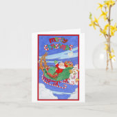 Merry kerstkerstkerstkerstkerstkledij kaart (Gele Bloem)