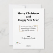 Merry Kerstkerstkerstkerstkerstman Feestdagenkaart (Achterkant)