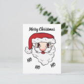 Merry Kerstkerstkerstkerstkerstman Feestdagenkaart (Staand voorkant)