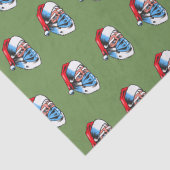 Merry kerstkerstkerstkerstkerstman — gezichtsmaske tissuepapier (Detail)