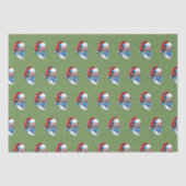 Merry kerstkerstkerstkerstkerstman — gezichtsmaske tissuepapier (Voorkant)