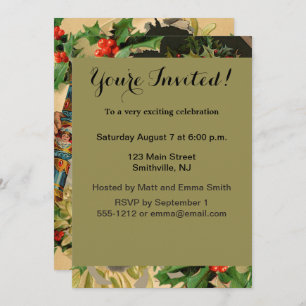 Merry Kerstkerstkerstkerstkerstman Holly Kaart