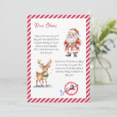 Merry kerstkerstkerstkerstkerstman met Noordpool Kaart (Staand voorkant)