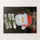 Merry kerstkerstkerstkerstkerstverlichting legpuzzel (Horizontaal)