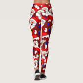 Merry kerstkerstkerstkerstman leggings (Achterkant)