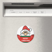 Merry kerstkerstkerstkerstman magneet (Insitu (Vaatwasser))