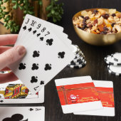 Merry kerstkerstkerstkerstman pokerkaarten (Insitu)