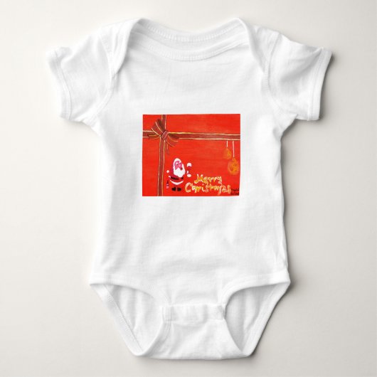 Merry kerstkerstkerstkerstman romper (Voorkant)