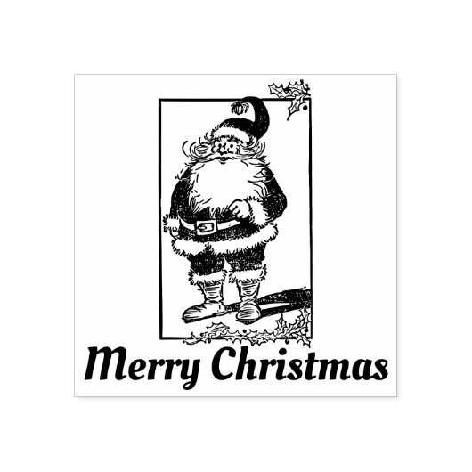 Merry kerstkerstkerstkerstman 	rubberstempel (Afrduk)