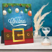 Merry kerstkerstkerstkerstset fotoplaat (Zijkant)