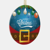 Merry kerstkerstkerstkerstset keramisch ornament (Rechts)