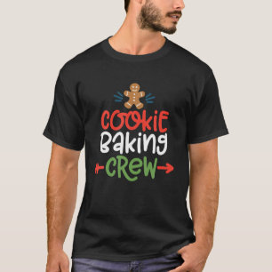 Merry Kerstkoekie Baking Crew Team Bak T-shirt