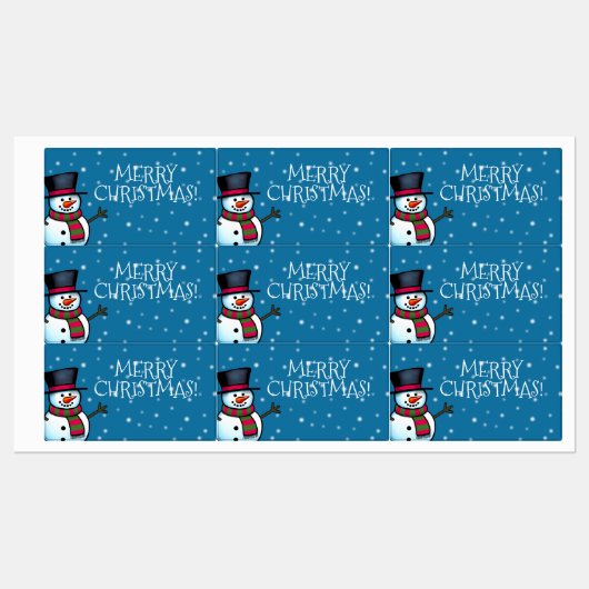 Merry kerstlabel labels (Vel)