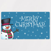 Merry kerstlabel labels (Design 2)