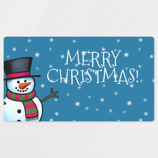 Merry kerstlabel labels (Design 1)