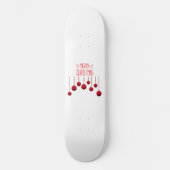 Merry-kerstlampjes Skateboard (Voorkant)