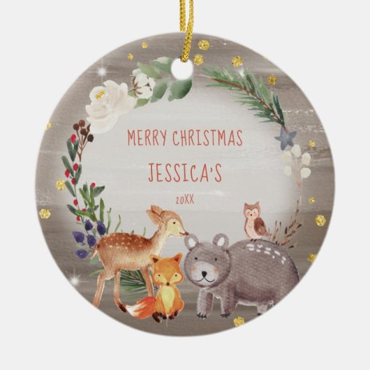 Merry Kerstland Ornament (Voorkant)