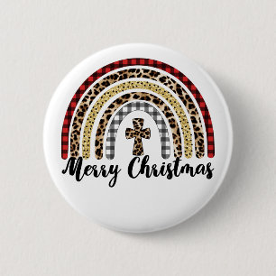 Merry-kerstluipspuit Ronde Button 5,7 Cm