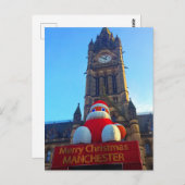 Merry KerstManchester Briefkaart (Voorkant / Achterkant)