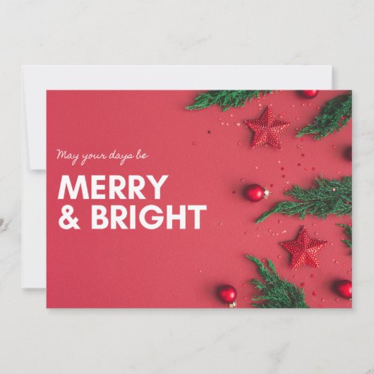 Merry kerstmas wenskaart (Voorkant)