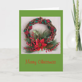 Merry kerstmas wenskaart feestdagen kaart