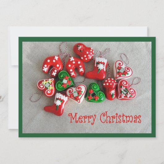 Merry kerstmas wenskaart feestdagenkaart (Voorkant)