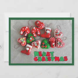 Merry kerstmas wenskaart feestdagenkaart