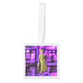 Merry Kerstmatisse Kubus Ornament (Voorkant)