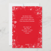 Merry Kerstmis 3 Foto Collage Feestdagenkaart (Achterkant)