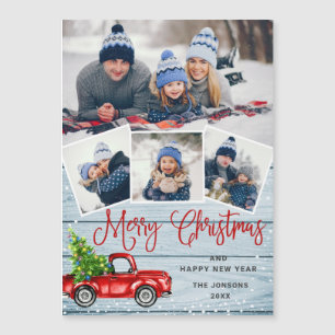 Merry Kerstmis 4 PHOTO Holiday Magnetic Card