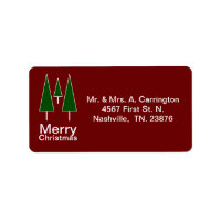 Merry Kerstmis Abstracte Pine Trees