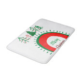 Merry Kerstmis Bath Mats Badmat (Gekanteld)