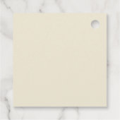 Merry Kerstmis Bird Wreath Bedankjes Labels (Achterkant)