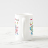 Merry Kerstmis Bone China Mok (Achterkant)