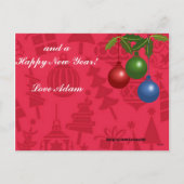 Merry Kerstmis Briefkaart (Achterkant)