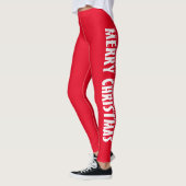 Merry Kerstmis Classic red Leggings (Links)