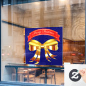 Merry Kerstmis Cling Raamsticker (Cafe Raam)