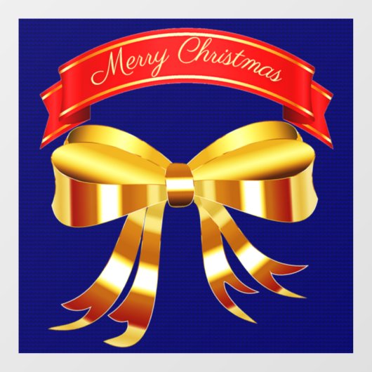 Merry Kerstmis Cling Raamsticker (Vel)