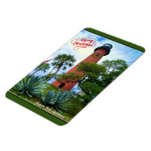 Merry Kerstmis Jupiter Inlet Lighthouse Florida Magneet (Linkerzijde)